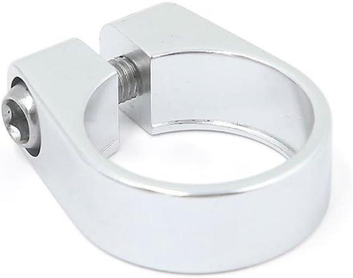 Zadelpenklem - Fiets accessoire - Zadelhoogte aanpassen - Snelle ontgrendeling - 28.6mm - Zilverkleurig