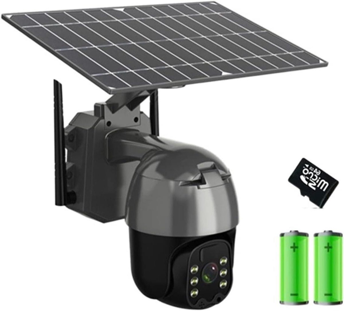 Zonne Camera - Buiten Camera - Veiligheid Thuis - Draadloze 4G/WIFI - PTZ 360 Graden - Wit