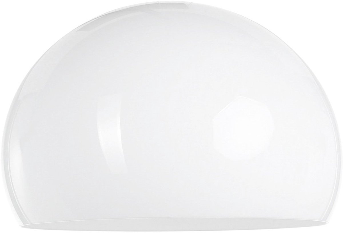 Witte kunststof lampenkap K10610S Ø38cm met E27 support - Modern design van merk Steinhauer in artikelgroep Kappen