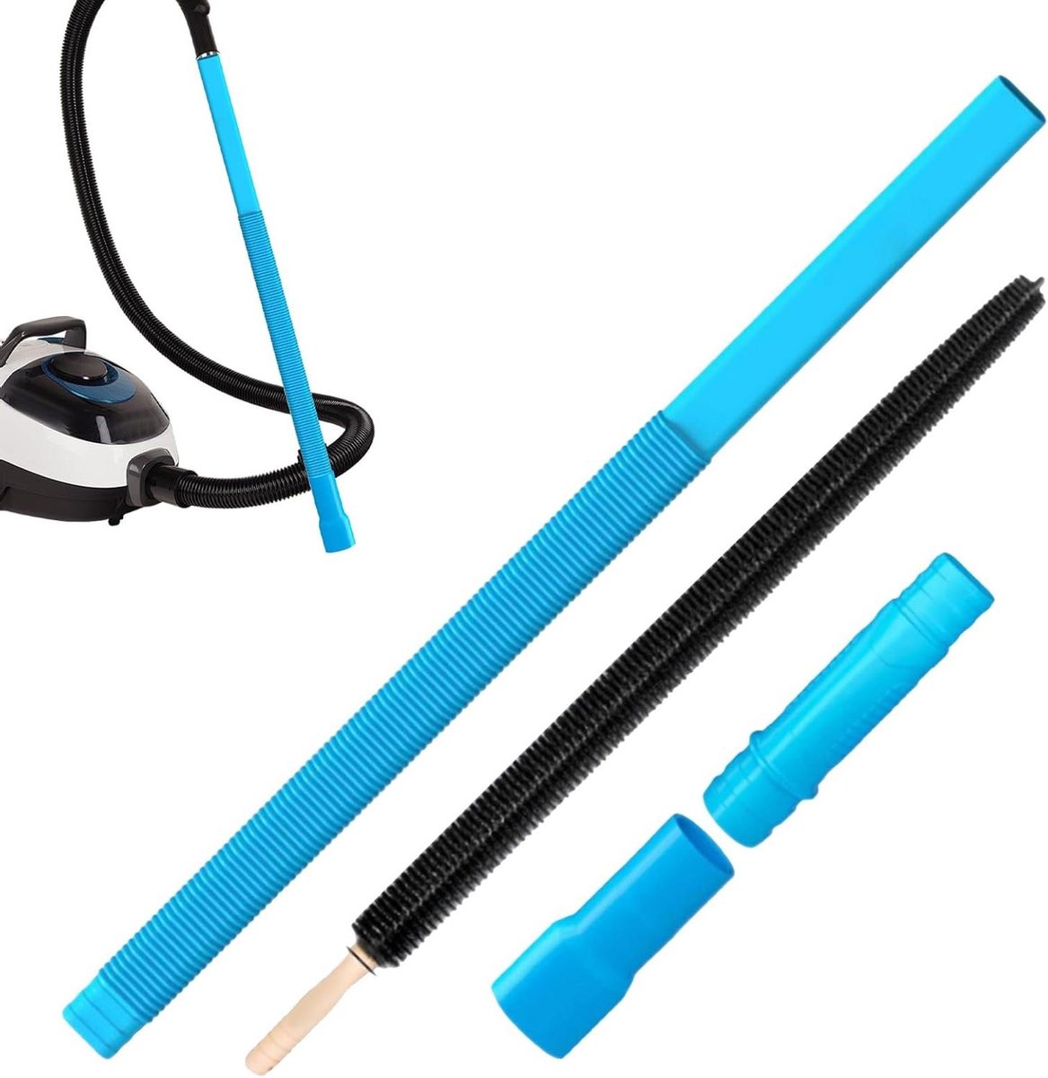 Droger Afvoerslang Reiniger - Pluisborstel Stofzuiger - Apparaat Onderhoud - Flexibele Slang - 80 cm - Zwart