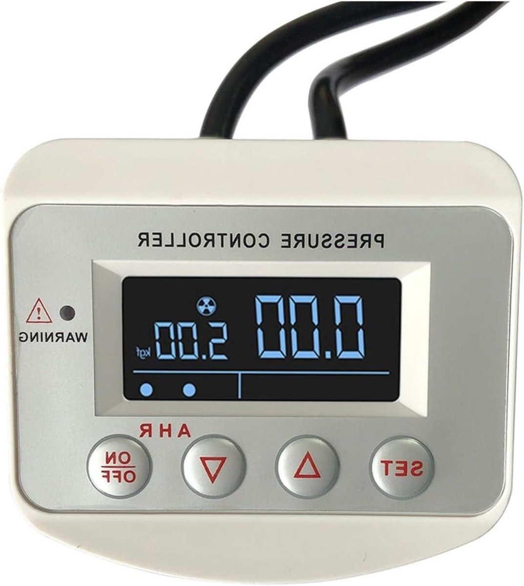Drukschakelaar Compressor - Automatische Controller - Druk Regelen - Digitaal LCD Display - 0-16 Bar - Zwart