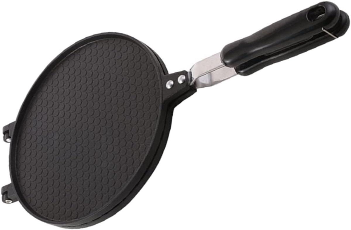 HOMSFOU loempia machine Pannenkoek ronde wafel ijzer makers wafelijzer waffle maker wafelmaker frituurpan pancake maker omeletten die schimmel maken koken aanbod aluminium Black