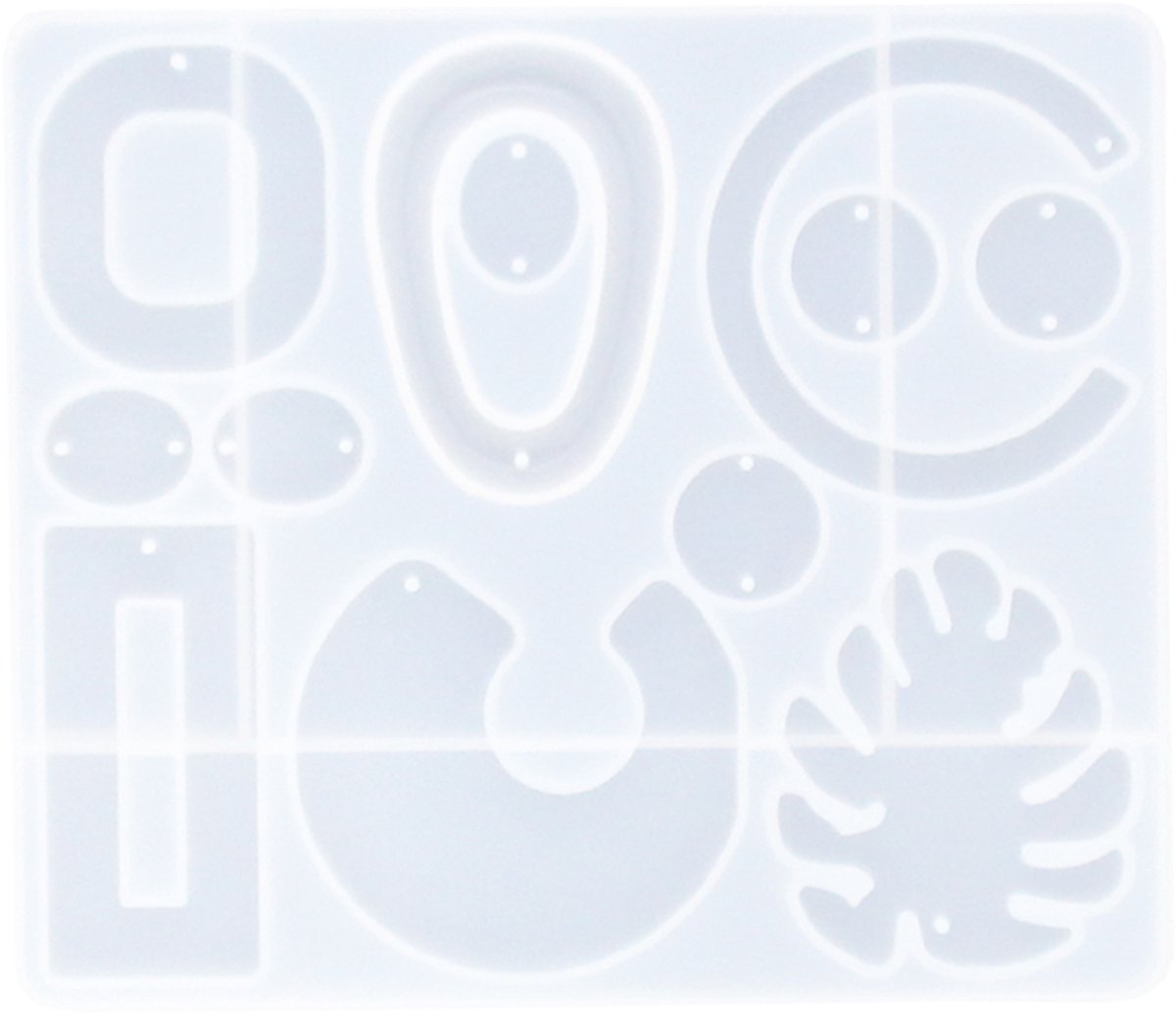 Siliconen mal oorbellen Reslin abstract