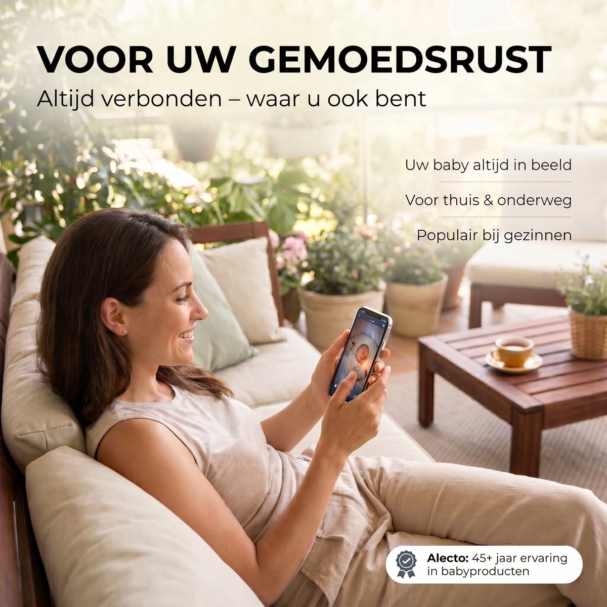 Alecto SMARTBABY10BE Wifi Babyfoon met Camera - Full HD - afbeelding 3