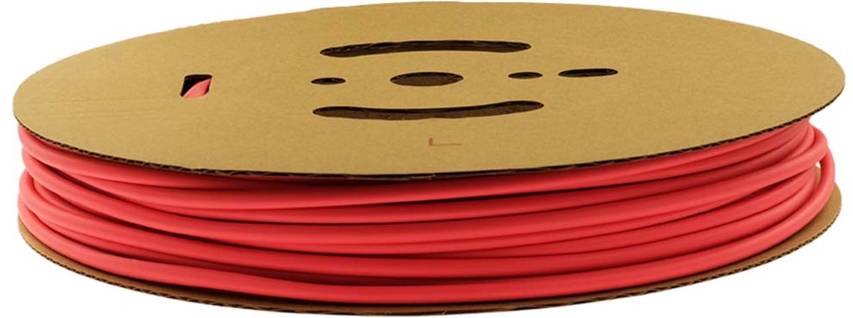 PRO-TIE® - Krimpkous 50,8-25,4 mm Felrood Dunwandig krimpverhouding 2:1 (Rol 30 meter) - PRO-TIE