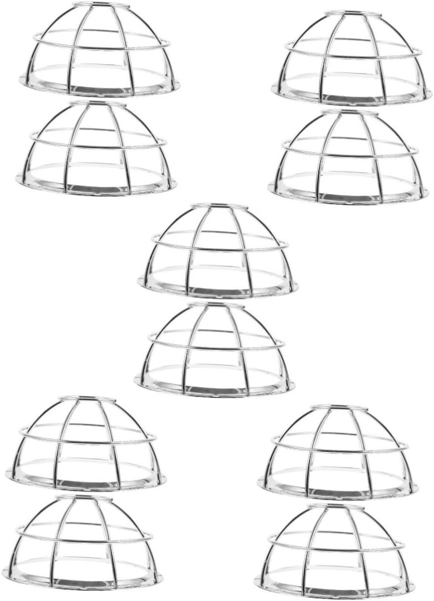 Detector Beschermers - Draad Behuizing - Veiligheid Verzekeren - Roestvrij Staal - 10 Stuks - Zilver