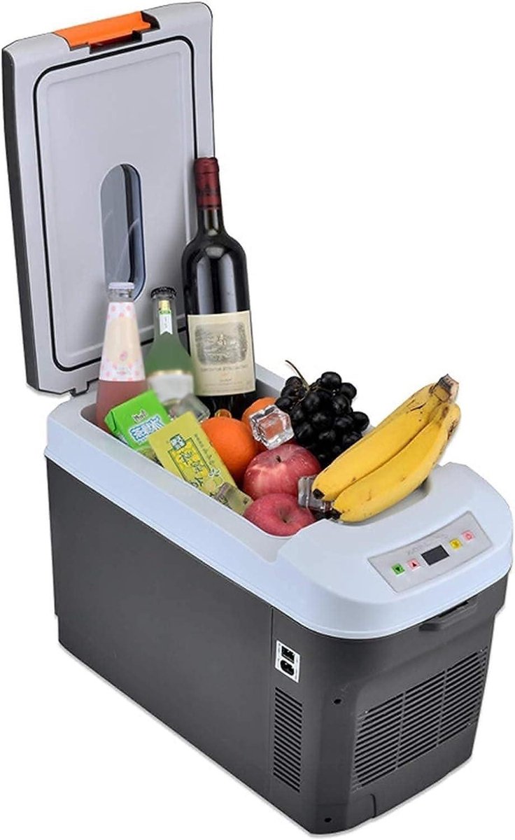 Mini Koelkast - Draagbare Cooler - Dranken Koelen - Stille Werking - Compact Formaat - Zwart