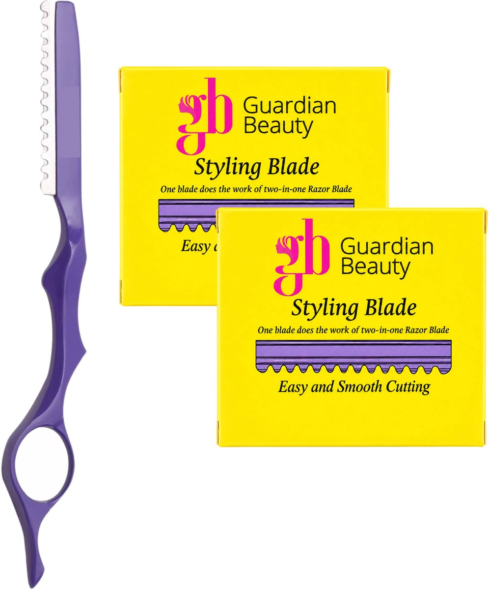 Guardian Beauty Feather Styling Scheermes - Inclusief 10 Premie Feather Mesjes + 10 Extra