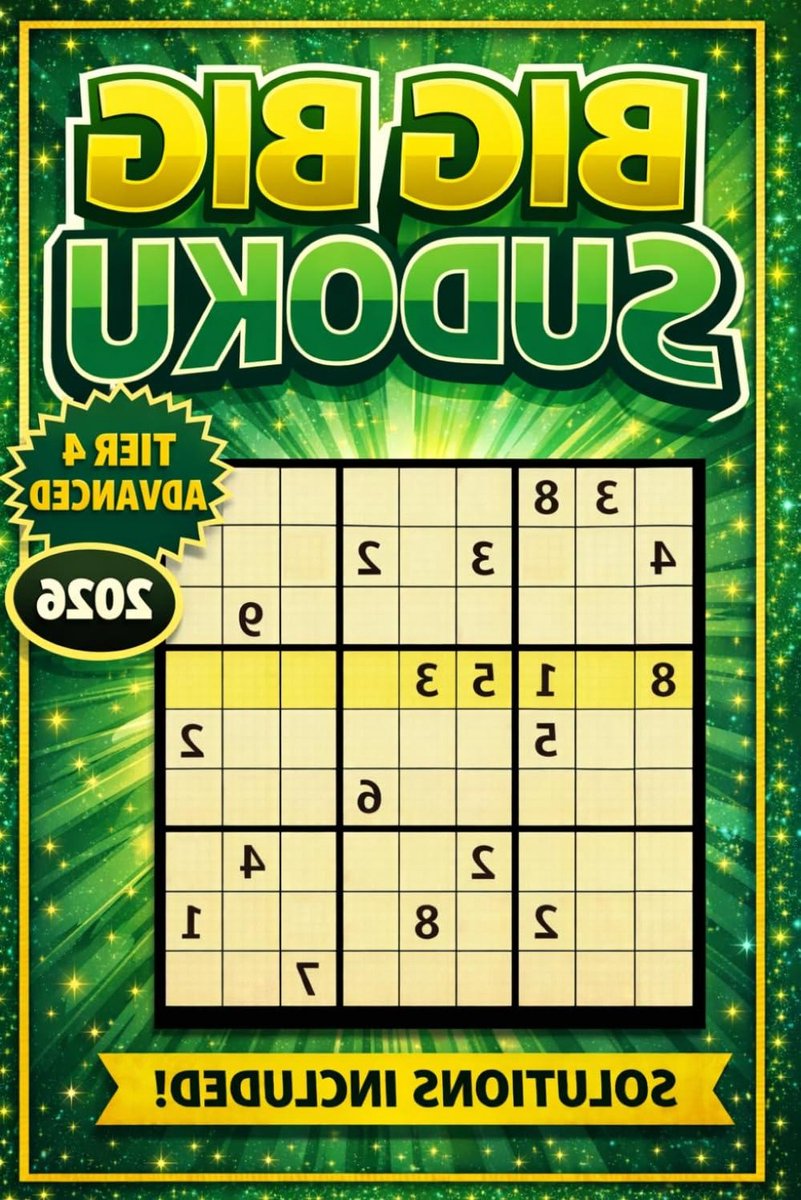 Grote Sudoku Boek - Puzzelboek Volwassenen - Hersenen Trainen - Grote Letters - 2 Grids Per Pagina - Zwart Wit