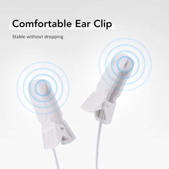 Slaaphulpmiddel Volwassenen - Relaxmachine Oorclip - Natuurlijke Slaap - Microstroom Technologie - 7 x 4.5 x 2 cm - Wit — afbeelding 5