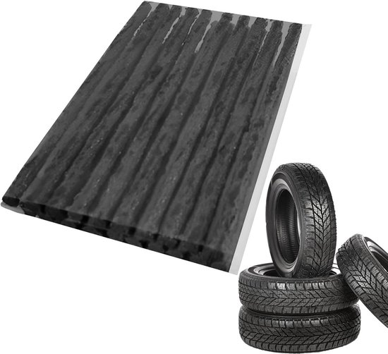 Banden Reparatie Kit - Rubber Strips - Voertuig Onderhoud - Snelle Punctie Afsluiting - 3.5mm x 100mm - Zwart — afbeelding 5