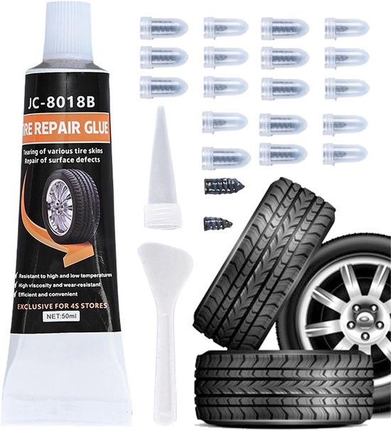 Band Reparatie Lijm - Punctie Kit - Auto Banden Herstellen - Snelle Uitharding - 30ml - Transparant — afbeelding 5