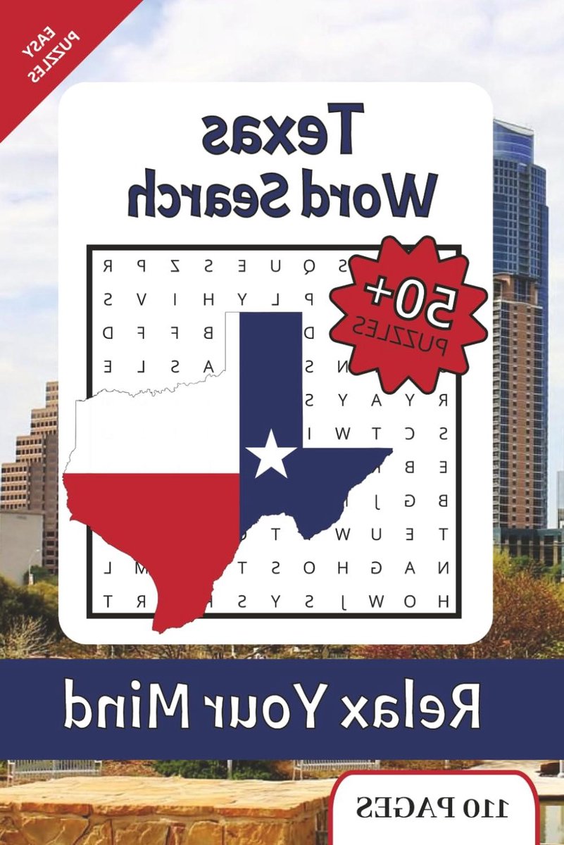 Zoekboek Puzzels - Woord Zoek - Reis Vermaak - Thema Texas - 6x9 Inch - Niet Van Toepassing