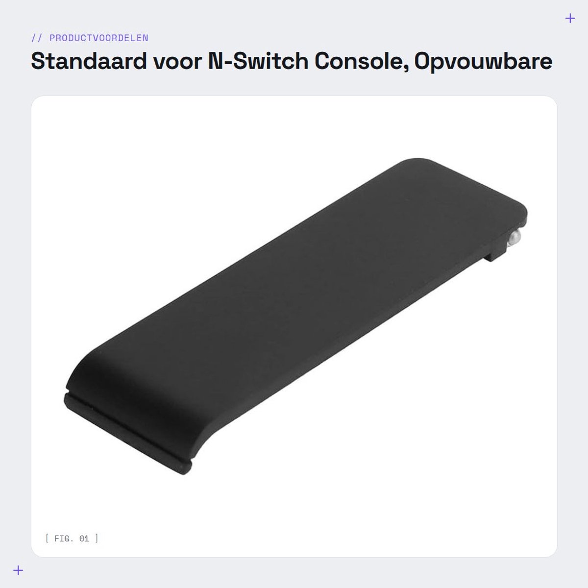 Dailygoods- Stand - Opvouwbare Beugel - Duurzaam ABS-Materiaal - Antislip - Compatibel met N-Switch - Eenvoudig te Installeren - Consolehouder