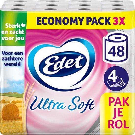 Edet Ultra Soft Toiletpapier - 4-laags - 48 rollen - Voordeelverpakking