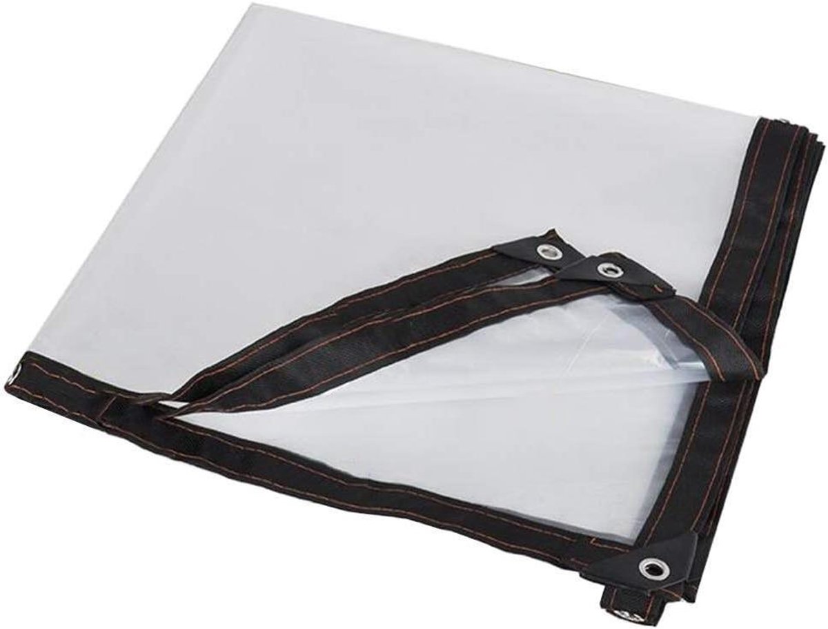 Dekzeil Waterdicht - Beschermhoes Tarp - Goederen Afdekken - Versterkte Hoeken - 1x1 Meter - Helder