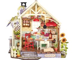 Robotime Sunlit Farmhouse Kitchen - Rolife DIY Miniature House Series - DH101 - Miniatuurhuis - Knutselen - Bouwpakket - Cadeautip