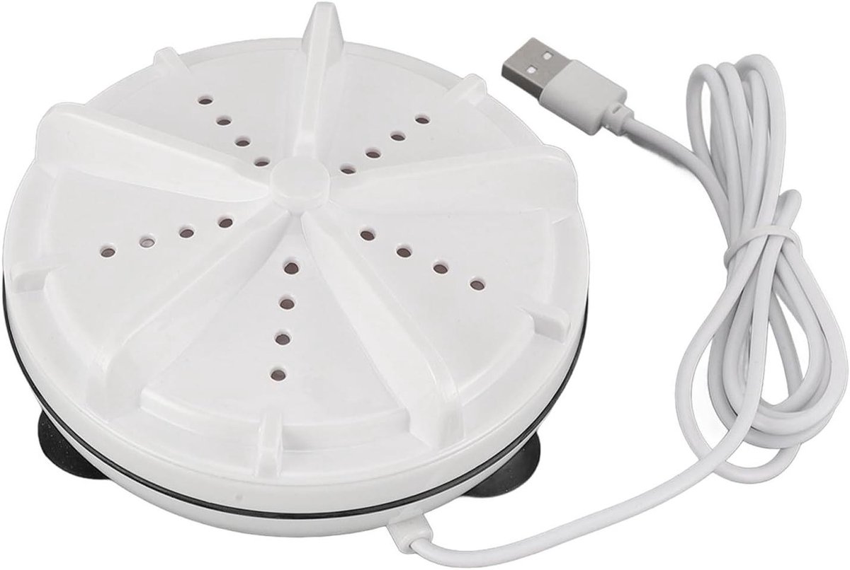 Draagbare Wasmachine Mini Washer Ondergoed Wassen USB Aangedreven Turbine 20 x 14 x 8 cm Wit