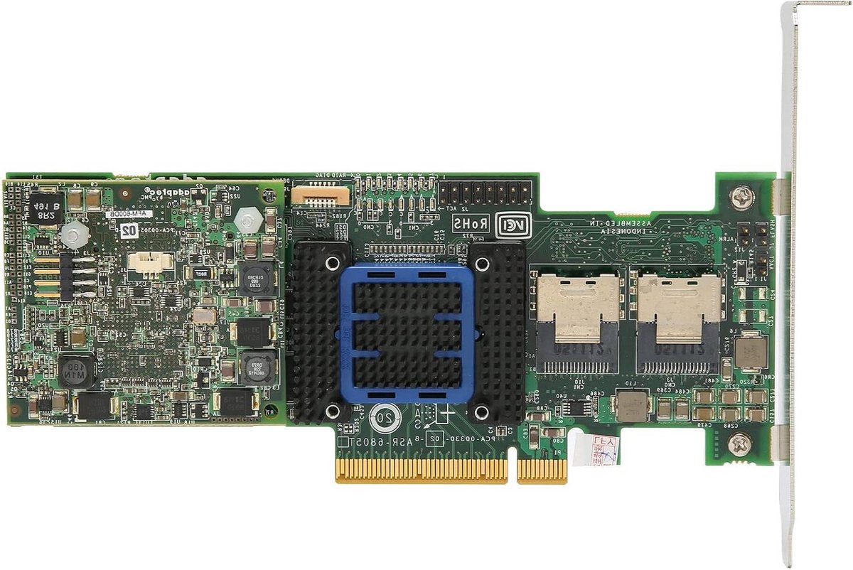 Array Card - RAID Controller - Server Uitbreiding - Intelligent Energiebeheer - 20 x 13 x 3 cm - Groen