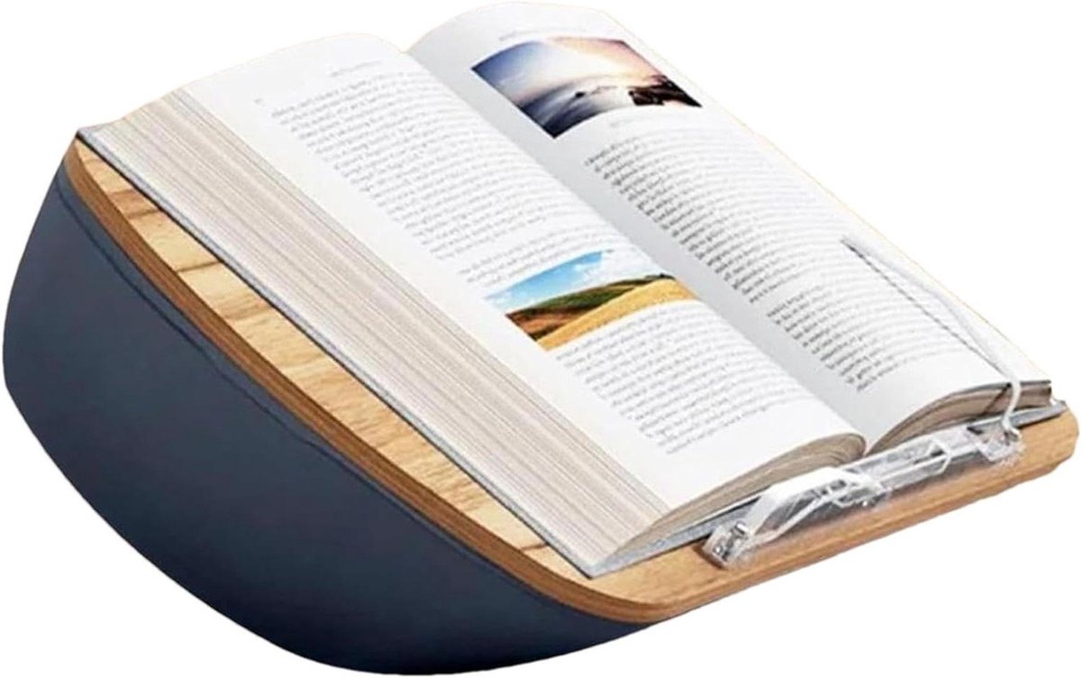 Leeskussen Standaard - Boekenstandaard Kussen - Comfortabel Lezen - Verstelbare Kijkhoek - 43 x 28.5 x 14 cm - Niet gespecificeerd