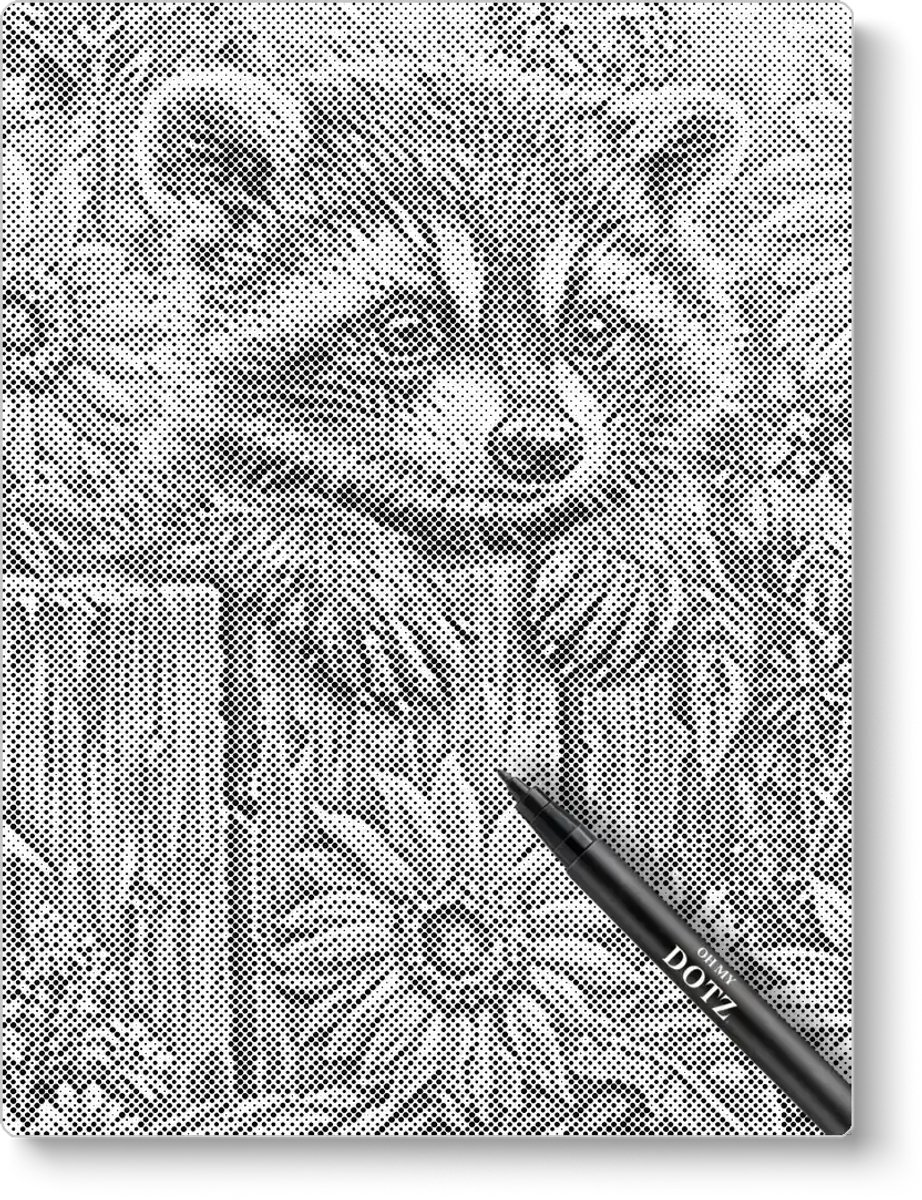 Wasbeer | Dot painting | 40x50cm | Dot painting | Oh My Dotz | Dots stippen | Diamond painting & Schilderen op nummer alternatief | Happy hobby