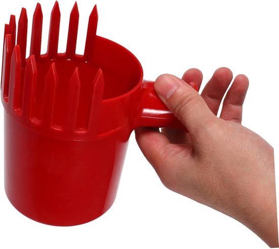 Fruit Pluk Gereedschap - Bessen Schep - Fruit Oogsten - Beschermt Tegen Beschadiging - 13 cm - Rood — afbeelding 5