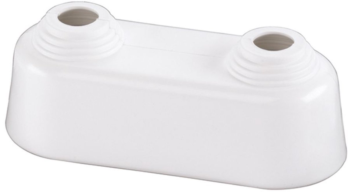 Flamco Dubbele rozet hoog 10-22mm x asafstand 35mm Kst. wit, F44201