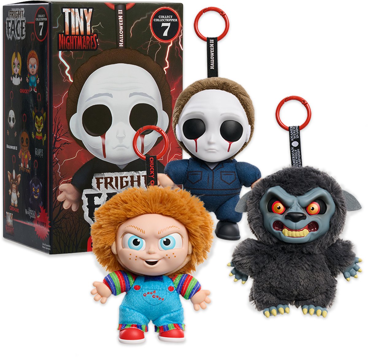 Tiny Nightmares - Fright Face Vinyl Plush - 7 Verassingsfiguur Sleutelhanger