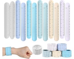 Nurse Erasable Wristband - 6 Pieces Recording Wristband, Writable Erasable Slap Bracelet, Reusable Schedule Notes | For Patients Nurses Caregivers Teachers Students Women Men Event Staff Hospital Stay