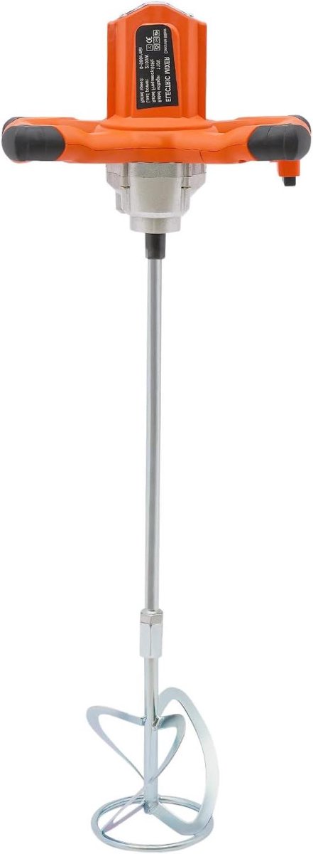 Elektrische Roerder - Betonmixer Mortelmixer - Materiaal Mengen - 6 Snelheden Instelbaar - 79cm - Oranje