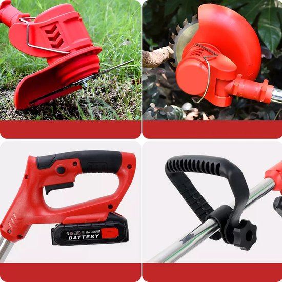 Elektrische Bosmaaier - Draadloze Grastrimmer - 3 Soorten Messen - Handgereedschap Voor Het Verwijderen Van Onkruid In De Tuin — afbeelding 4