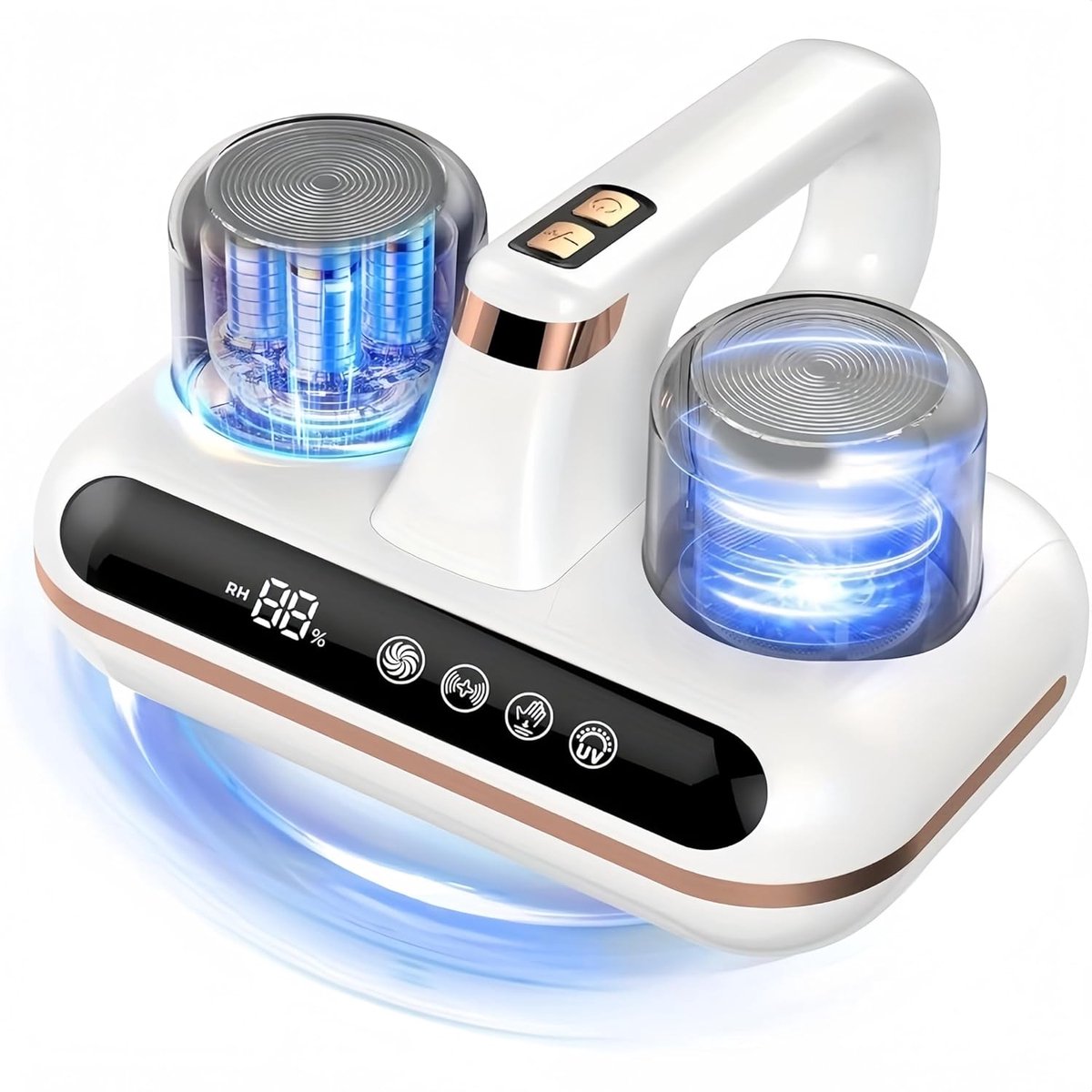 Matrasstofzuiger - 4-in-1 Draadloze Matrasstofzuiger met UV-licht en LED-scherm, Dubbele Zuigmond, Ultrasoon, Krachtige Zuigkracht, Anti-huisstofmijt handstofzuiger voor Bed, Bank, Kussens