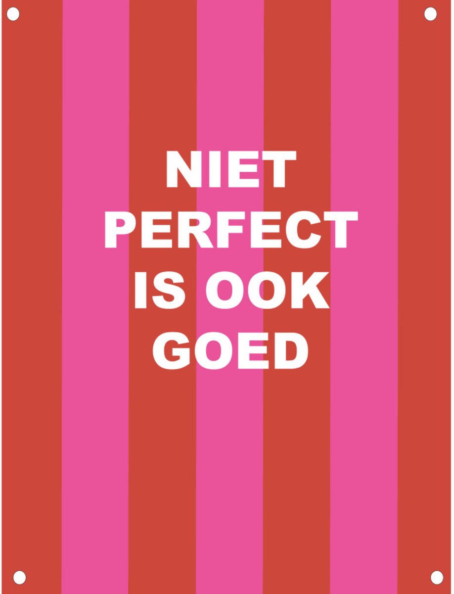 Tuinposter niet perfect 60x80cm LABEL-R
