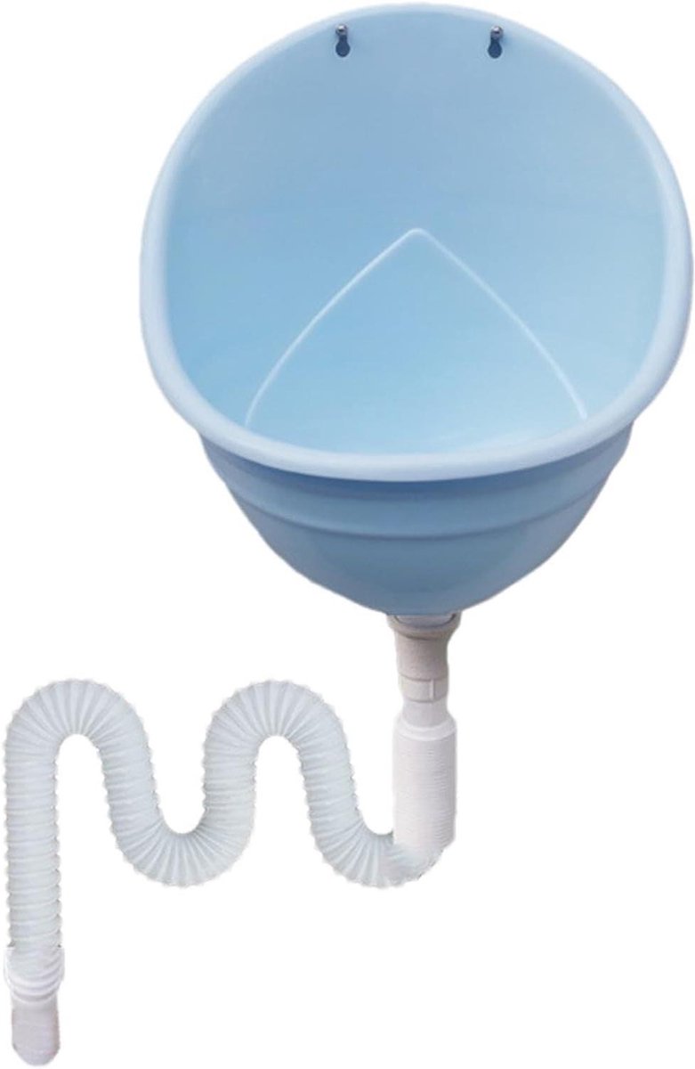 Urinetoilet Omleider - Draagbaar Urinoir - Buiten Hygiëne - Wandmontage Ontwerp - 150 cm Afvoerbuis - Blauw