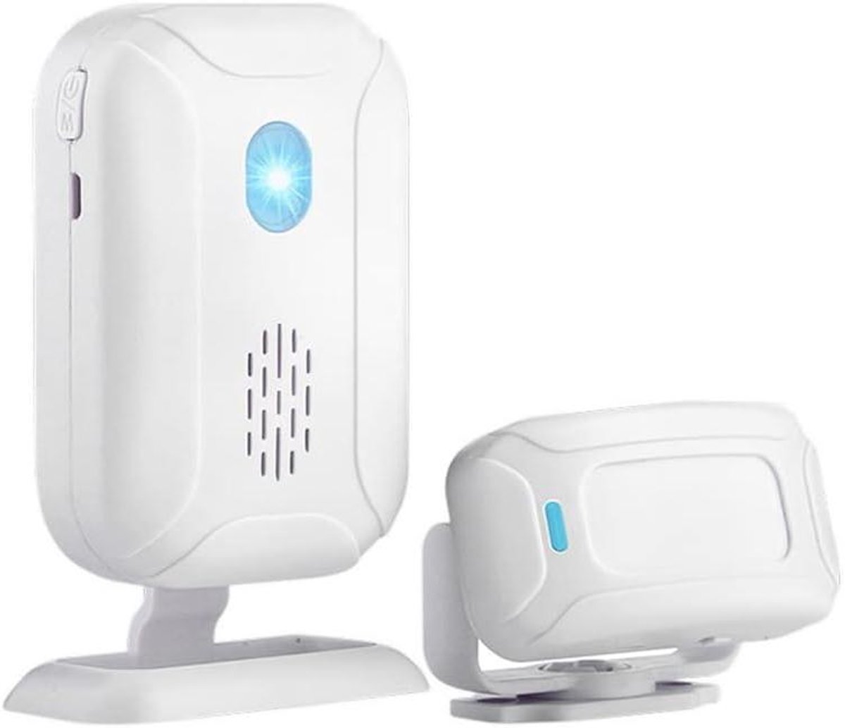 Deurbel met sensor - Infrarood alarm - Winkel beveiliging - Afstandsbediening - 5 meter bereik - Wit