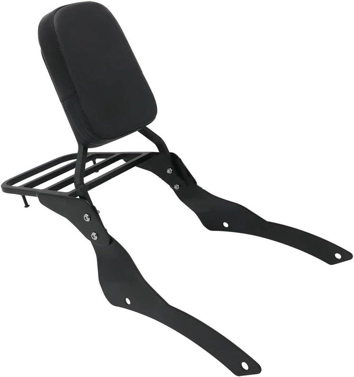 Passagierskussen Rugleuning - Motorfiets Zadelsteun - Comfortabel Rijden - Afneembaar Ontwerp - Voor XVS650 - Zwart