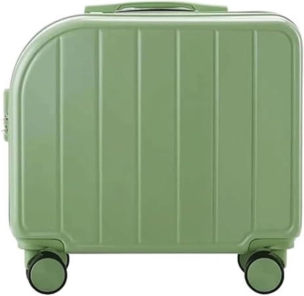 Lichtgewicht Koffer - Handbagage Trolley - Korte Reizen - Vliegtuig Aluminium Stang - 18 inch - E