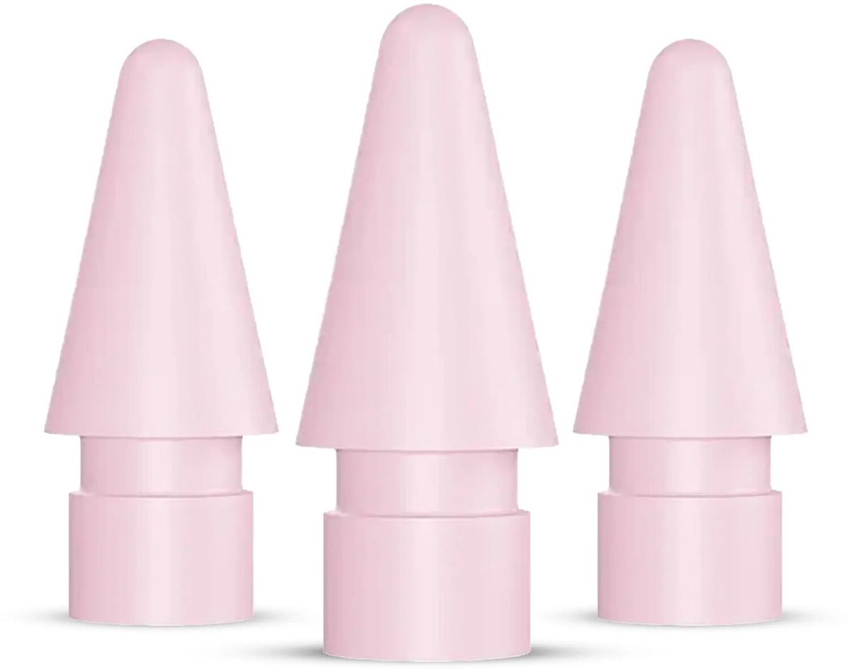 Buddi Replacement Tips - Stylus punten – Premium tips geschikt voor Apple Pencils en Buddi Wave – iPad pen vervangpunt – Replacement tips voor Apple Pencil - Set van 3 - Roze