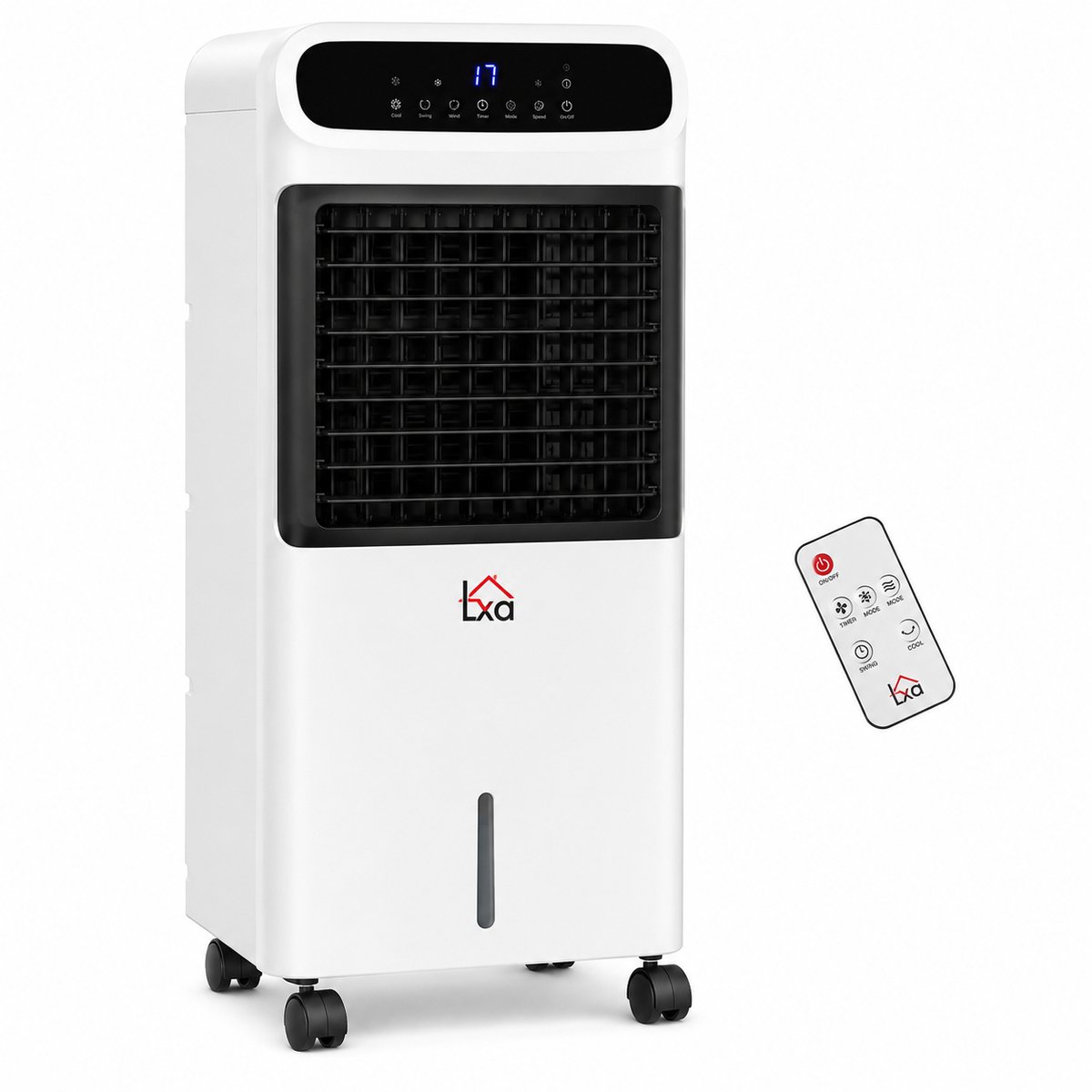 Jurrys Mobiele airco - Draagbare koeler - Koelsysteem - Compacte airco - Koelventilator - Afstandsbediening - Wit - 38x35x81cm