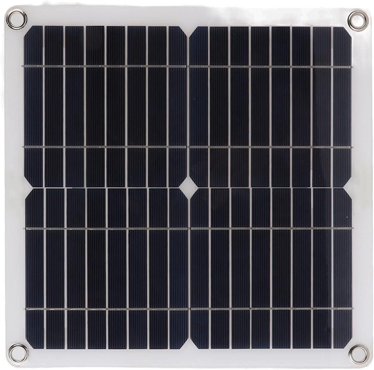 Zonnepaneel Kit - Draagbaar Paneel - Energie Opwekken - Monokristallijn Silicium - 200W 12V - Zwart