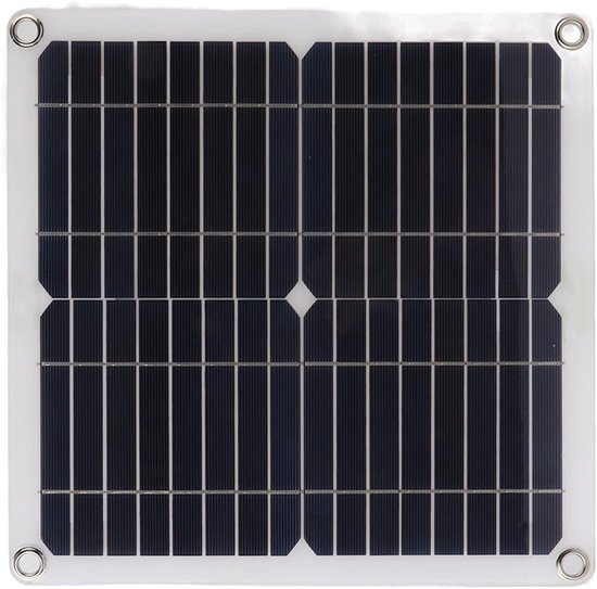 Zonnepaneel Kit - Draagbaar Paneel - Energie Opwekken - Monokristallijn Silicium - 200W 12V - Zwart