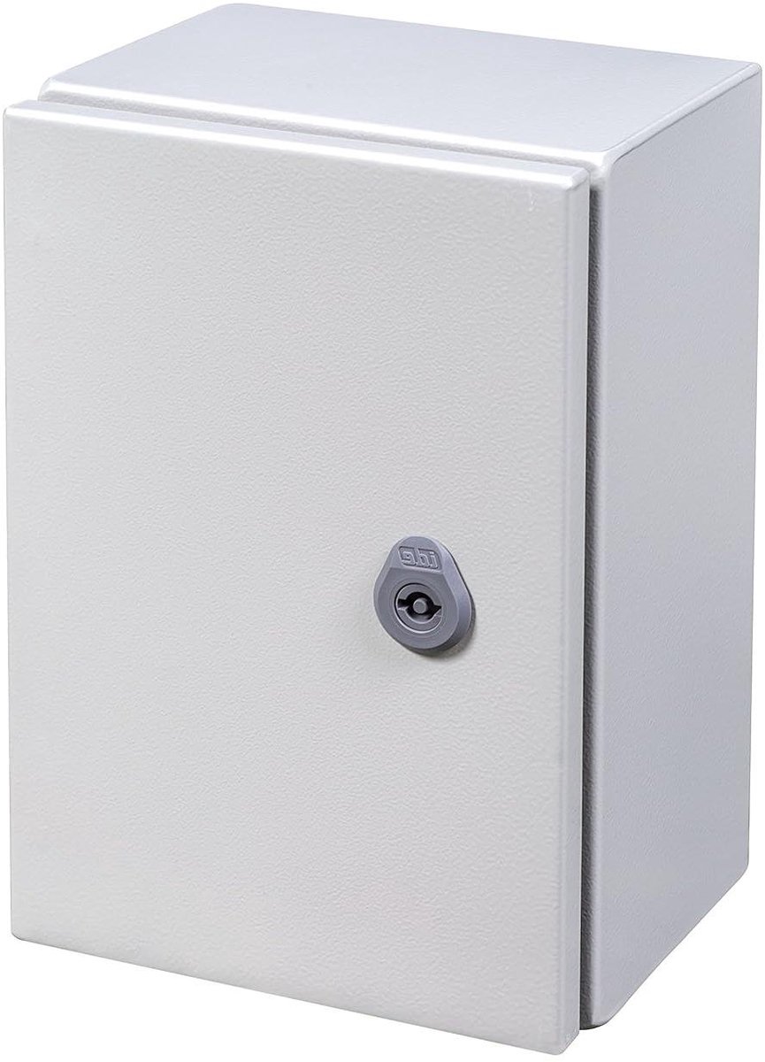 Wandkast Metaal - Groepenkast - Elektrische Installatie - IP66 Waterdicht - 400x400x250 mm - Lichtgrijs