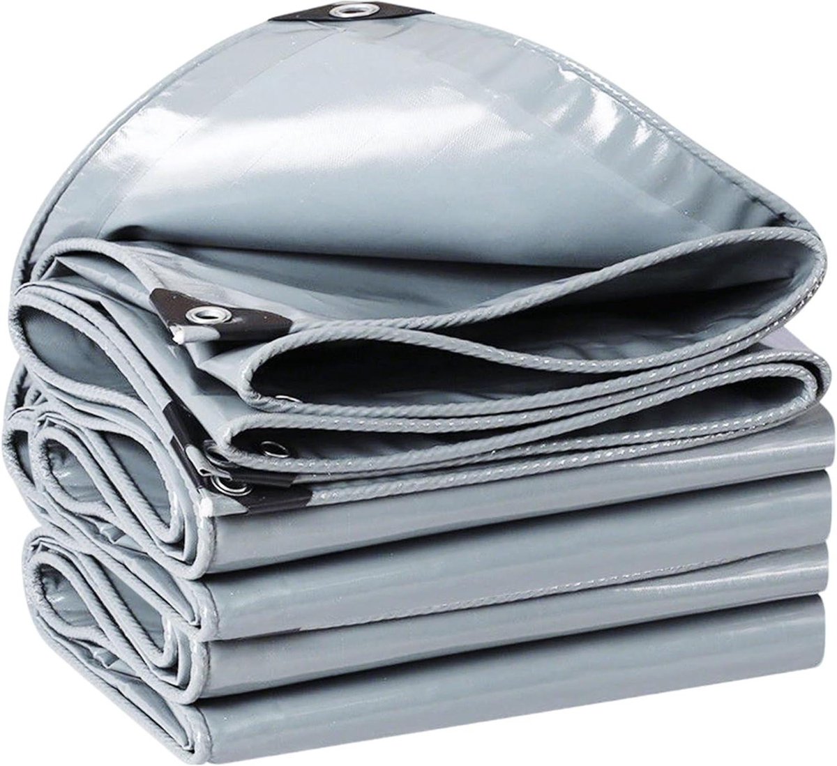 Waterproof PVC Zeil - Afdekzeil Stevig - Bescherming Tuinmeubelen - Scheur- en UV-bestendig - 4.5 x 0.5 m - Grijs