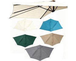 Parasol Vervangdoek - Halfronde Kap - Buiten Schaduw Creëren - Waterdicht UVS Bestendig - 300 cm - Beige