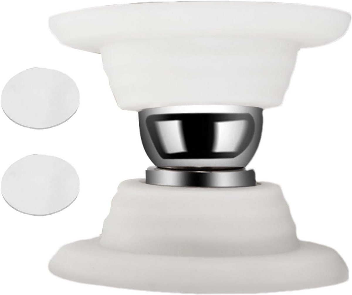 Magnetische Deurstopper - Deurvanger Houder - Stil Deur Openen - Geen Boren Nodig - 5.5cm Hoogte - Wit