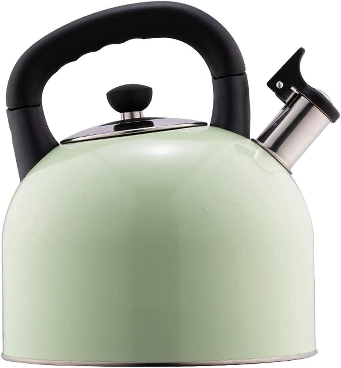 Fluitende Theeketel - Waterkoker Fornuis - Water Koken - Hittebestendige Handgreep - 5 Liter - Lichtgroen