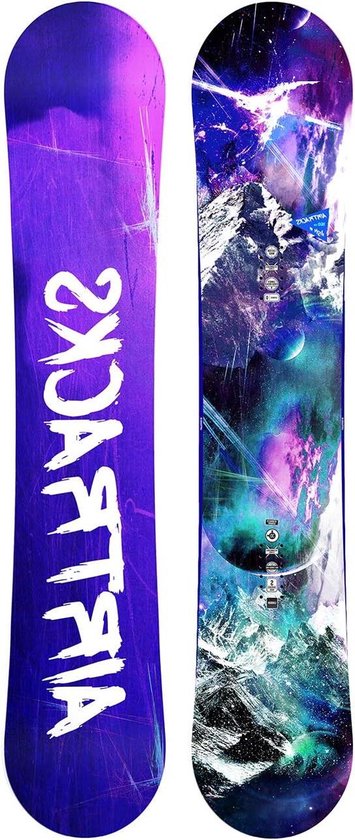 Carbon Snowboard - All Mountain Board - Freestyle Rijden - Hybride Rocker Profiel - 140-155 cm - Multicolor
