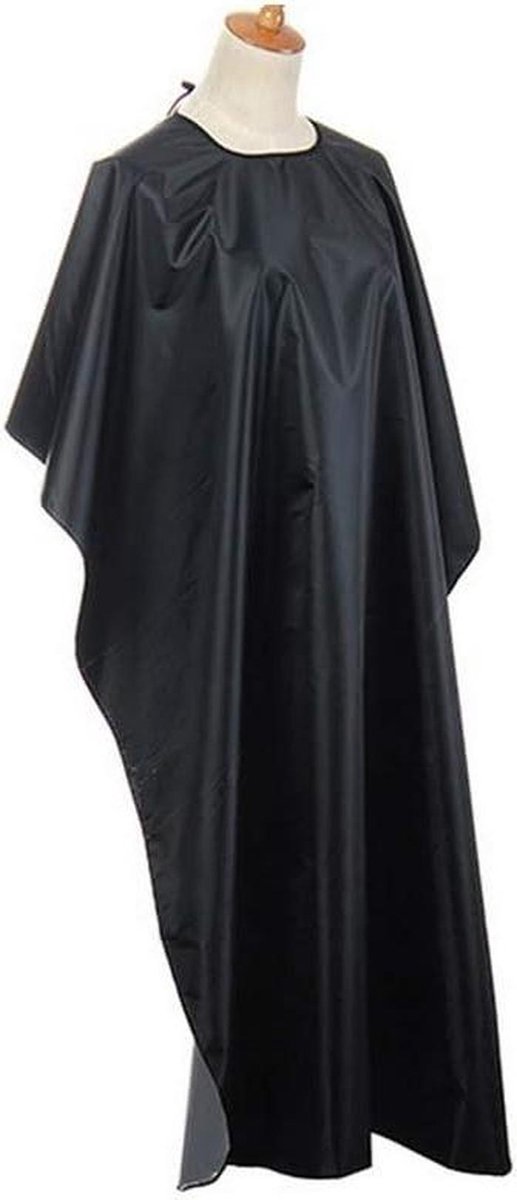 Kapperskaap - Haarknippen schort - Haar styling - Waterafstotend materiaal - 140 cm lengte - Zwart