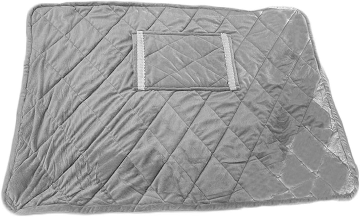 Verwarmde Deken - Elektrische Plaid - Comfort Thuis - Dubbelzijdig Fleece - 60x80 cm - Zilvergrijs