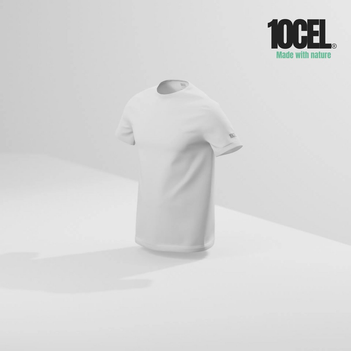 10CEL Ronde hals T Shirt Heren - 2 pack - Anti-transpirant - Wit - TENCEL ™ - Zijdezacht - Ademend - Anti-Bacterieel - Korte mouwen - Ronde hals - Maat L